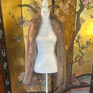 Elegant Faux Fur Trimmed Women's Coat